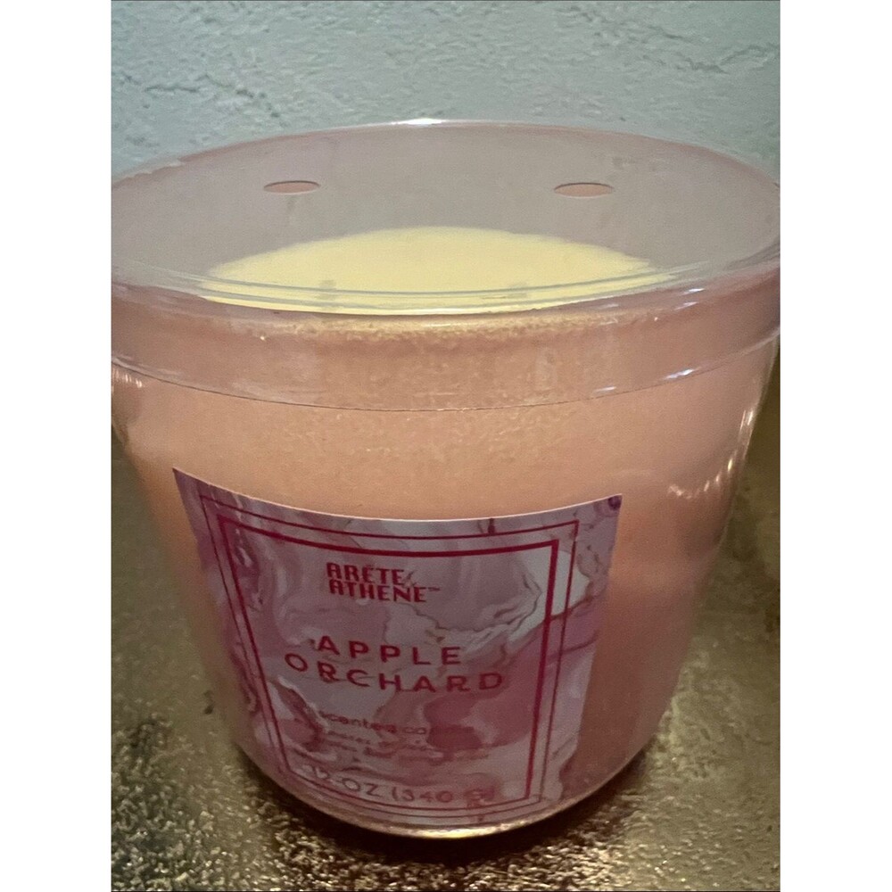 #2086**12 OZ(340G)Arete Athene Apple Orchard Scented Candle - Pink
